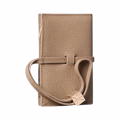 Beige Leather Wallet