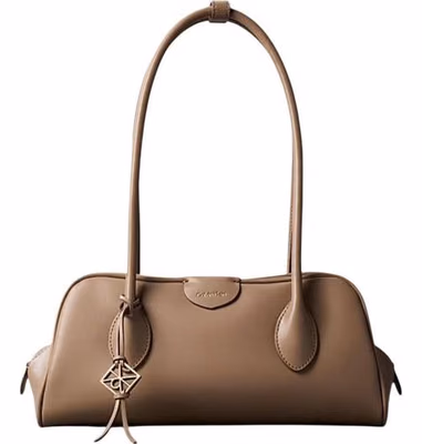 Beige Polyethylene Handbag