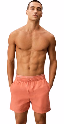 Orange Recycled Polyester Swim Shorts
