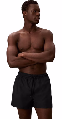 Black Recycled Polyester Swim Shorts