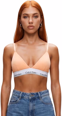 Orange Cotton Bra