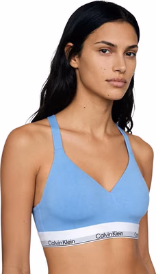 Blue Cotton Bra