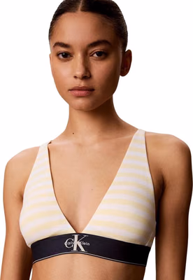 Blue Polyester Bra