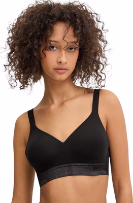 Black Cotton Bra