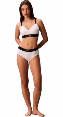 White Recycled Polyester Bra