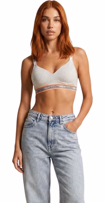 Cream Cotton Bra