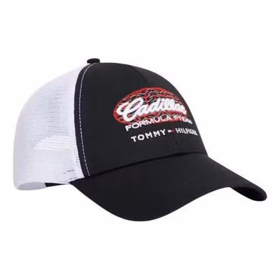 Black And White Organic Cotton Cap (Baseball Hat)
