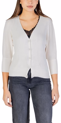 Beige Polyester Cardigan