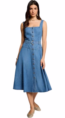 Light Blue Lyocell Long Dress