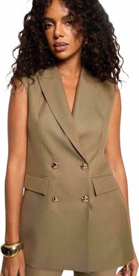 Green Recycled Polyester Waistcoat
