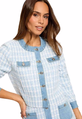 Blue Recycled Polyester Blazer
