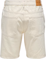 Beige Cotton Bermuda Shorts 4