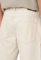Beige Cotton Bermuda Shorts 5