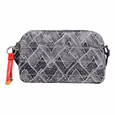 Blue Cotton Handbag