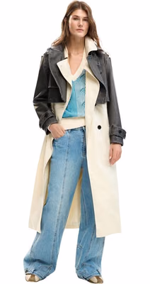 Cream Polyethylene Coat