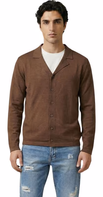 Brown Viscose Cardigan