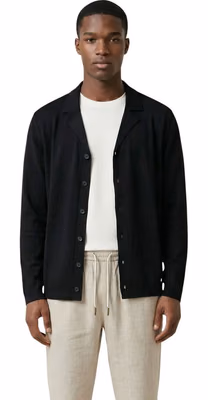 Black Viscose Cardigan
