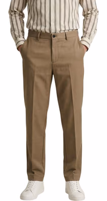 Beige Polyester Skinny Pants