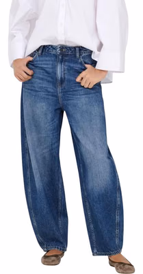 Blue Cotton Mom Jeans