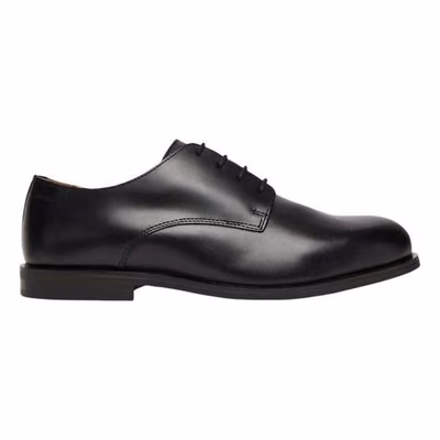 Black Leather Oxfords And Derbies