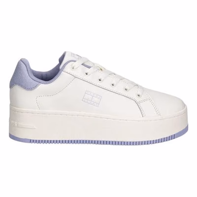 White Leather Chunky Sneakers