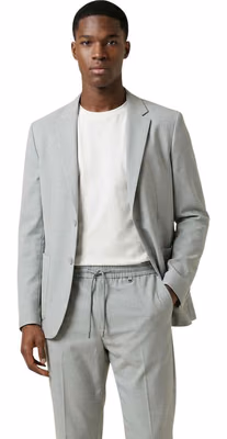 Bicolor Polyester Blazer