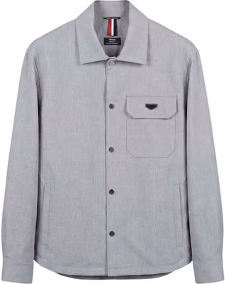 Gray Polyester Dress Shirt
