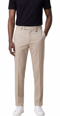 Beige Lyocell Dress Pants