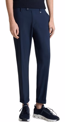 Blue Polyamide Dress Pants