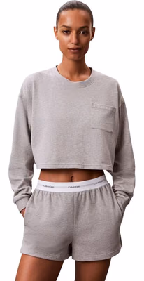 Gray Cotton Bottoms Sleepwear