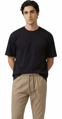 Black Cotton T-Shirt