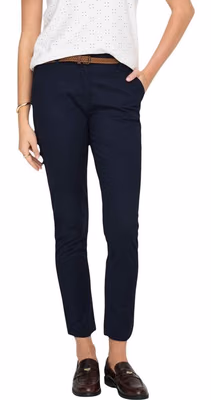 Blue Cotton Chino Pants