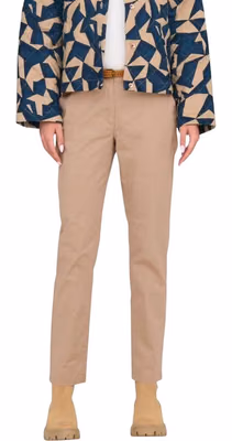 Beige Cotton Chino Pants