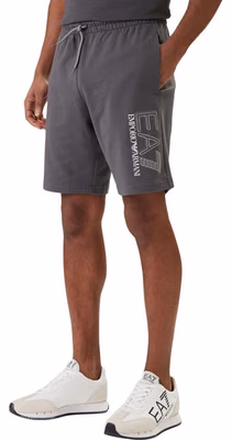 Gray Cotton Bermuda Shorts