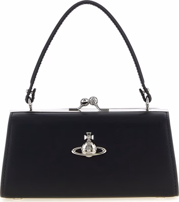 Black Polyester Handbag