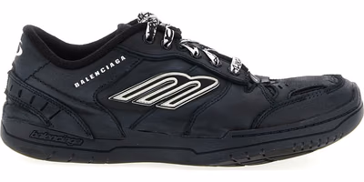 Black Calfskin Athletic Sneakers