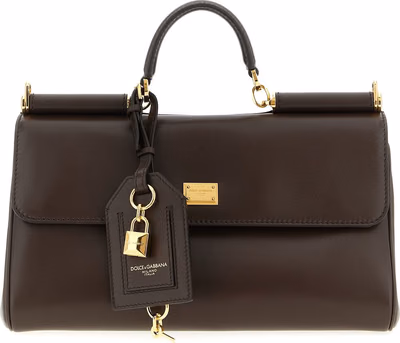 Brown Calfskin Crossbody Bag