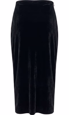 Black Cotton Women Skirt