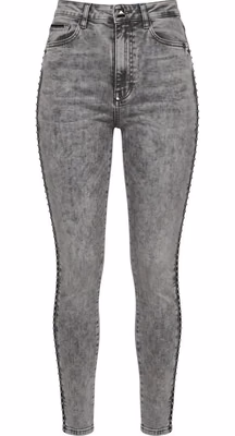Grey Cotton Women Pants