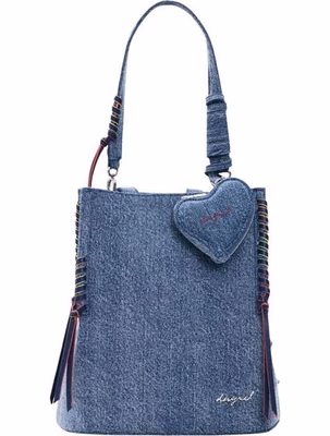 Blue Cotton Backpack