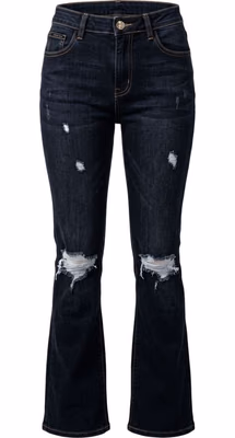 Blue Cotton Women Jeans