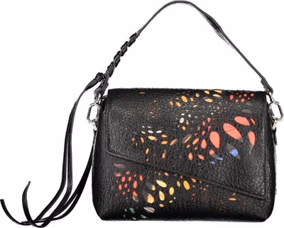 Black Polyurethane Women's Bag