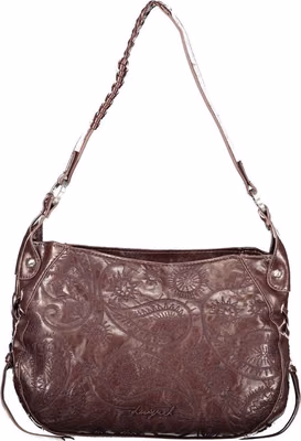 Brown Polyurethane Women's Bag