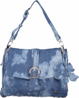 Blue Cotton Women's Bag