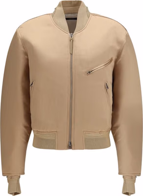 Gold Satin Bomber