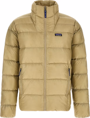 Beige Nylon Full-Length Jacket
