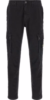 Black Cotton Cargo Pants