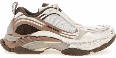 Brown Polyethylene Athletic Sneakers
