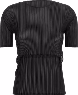 Black Polyester Pattern Shirt