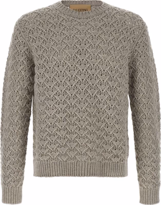 Gray Virgin Wool Cardigan